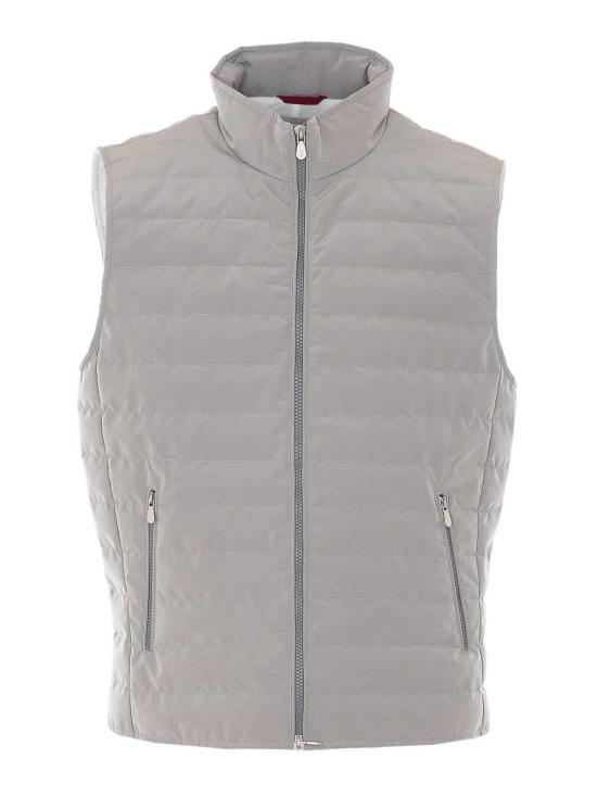 26SS 브루넬로 쿠치넬리 나일론 다운 베스트 MM4791451CFA27 Grey