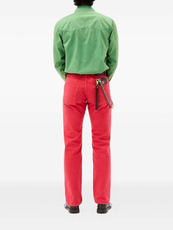 26SS 베르사체 스트레이트 팬츠 10241301A178711DA80 Red - VERSACE