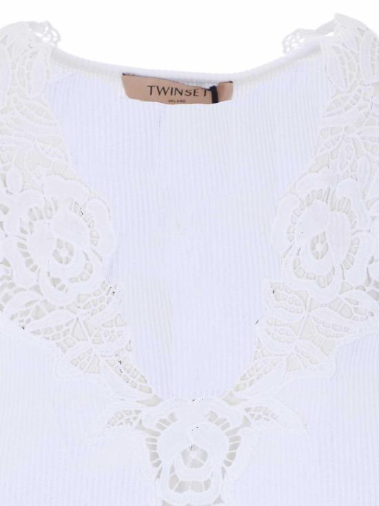 26SS 트윈셋 민소매 티셔츠 261TT236000001 White - TWINSET