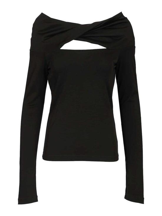 26SS 막스마라 긴팔 티셔츠 261194102860007E18 Black