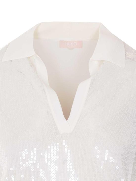 26SS 리우조 긴팔 티셔츠 WA6218MA68RP9691 White - LIU JO
