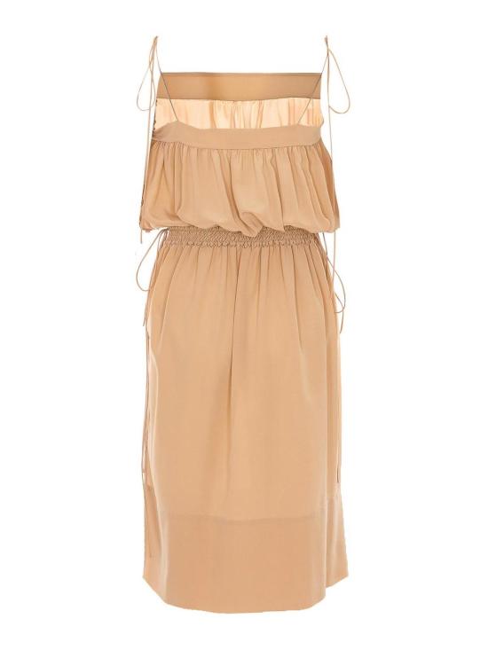 26SS 생로랑 미디 원피스 852694Y100W9350 Beige - SAINT LAURENT