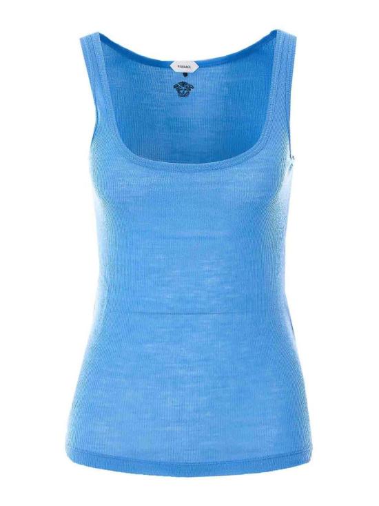 26SS 베르사체 민소매 티셔츠 10236981A175481V440 Blue - VERSACE