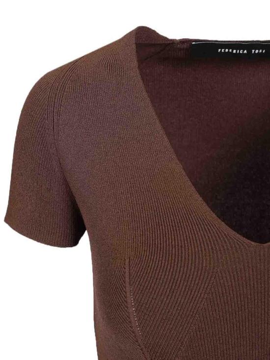 26SS 페데리카 토시 반팔 티셔츠 4200745158 Brown - FEDERICA TOSI