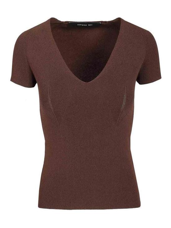 26SS 페데리카 토시 반팔 티셔츠 4200745158 Brown