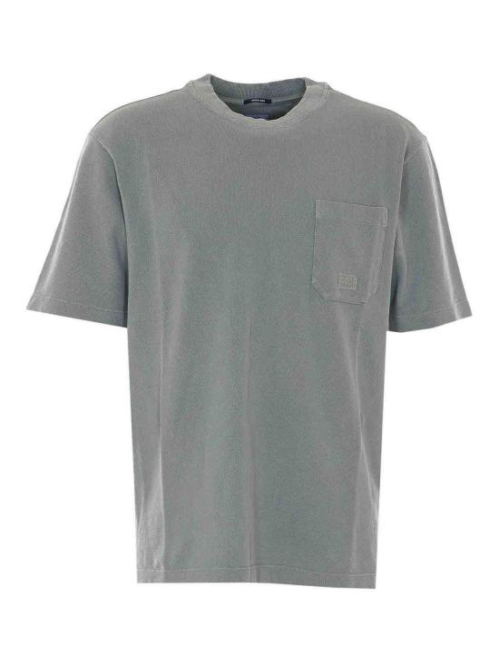 26SS 씨피 컴퍼니 24/1 피케 피그먼트 다이드 숏슬리브 티셔츠 20CMTS173A005527S921 Grey
