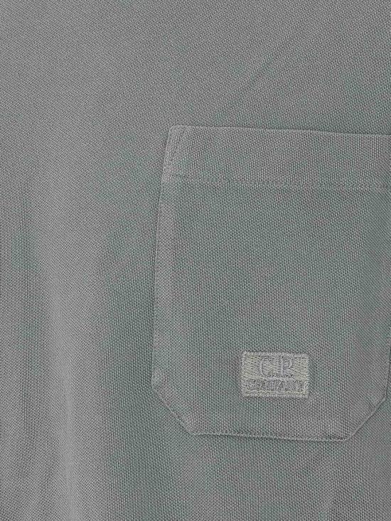 26SS 씨피 컴퍼니 24/1 피케 피그먼트 다이드 숏슬리브 티셔츠 20CMTS173A005527S921 Grey - C.P. COMPANY