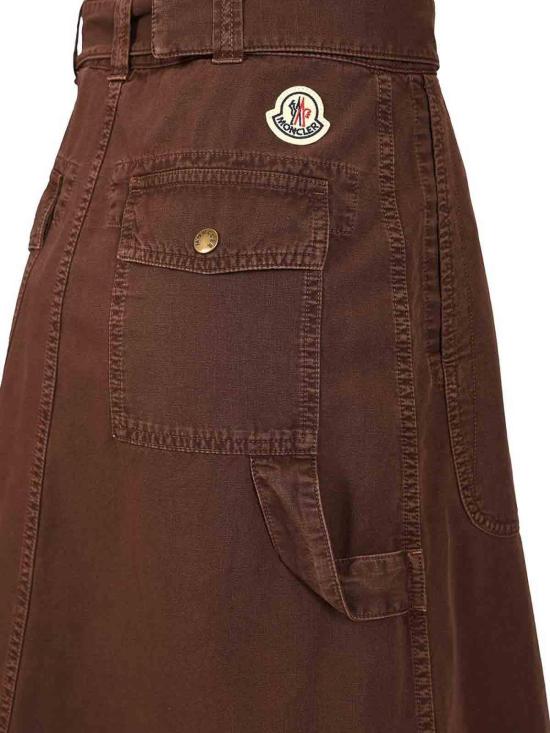 26SS 몽클레어 미디 스커트 L10932D00034M9731458 Dark Red - MONCLER