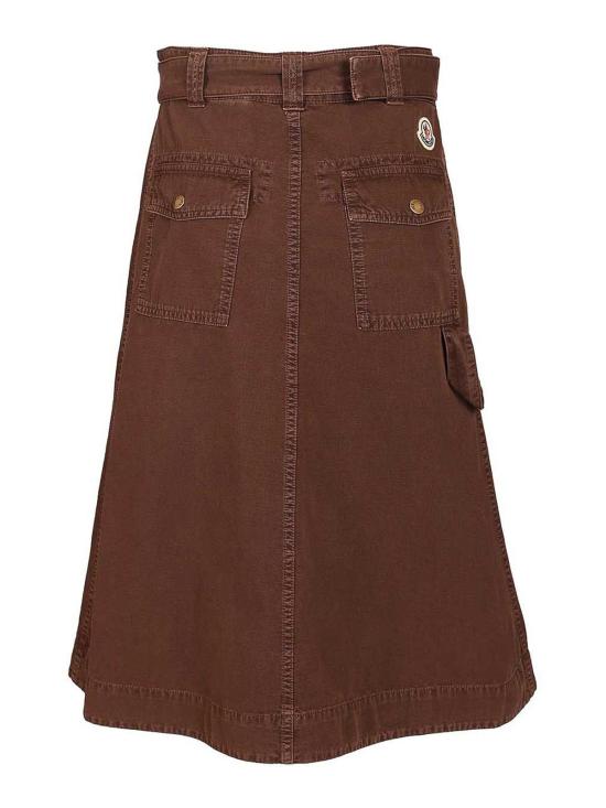 26SS 몽클레어 미디 스커트 L10932D00034M9731458 Dark Red - MONCLER