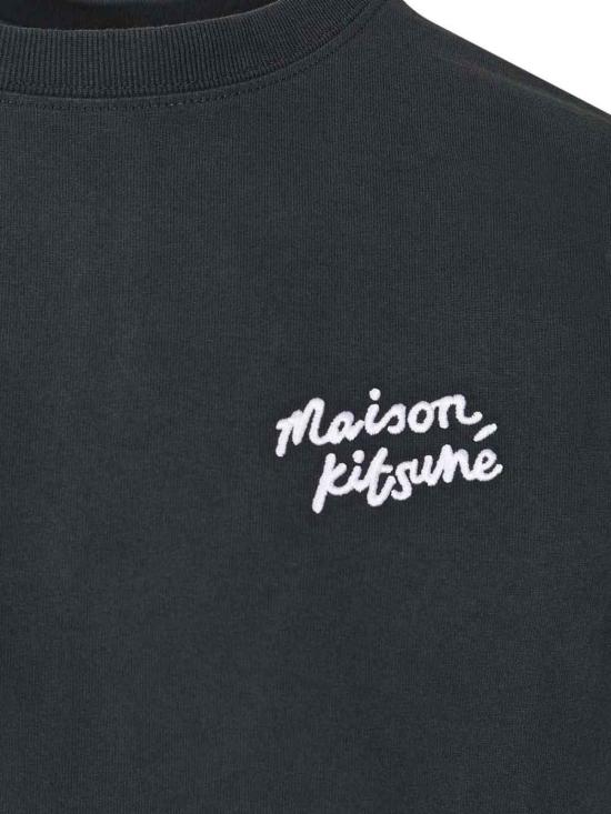26SS 메종키츠네 핸드라이팅 컴포트 티셔츠 MM00126KJ70250414 Blue - MAISON KITSUNE