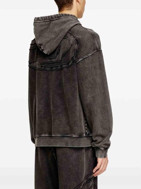 26SS 디젤 s-boxt-hood-den 후드티셔츠 A193250KIBZ9XXA Grey - DIESEL
