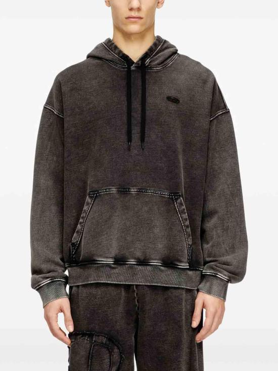 26SS 디젤 s-boxt-hood-den 후드티셔츠 A193250KIBZ9XXA Grey - DIESEL