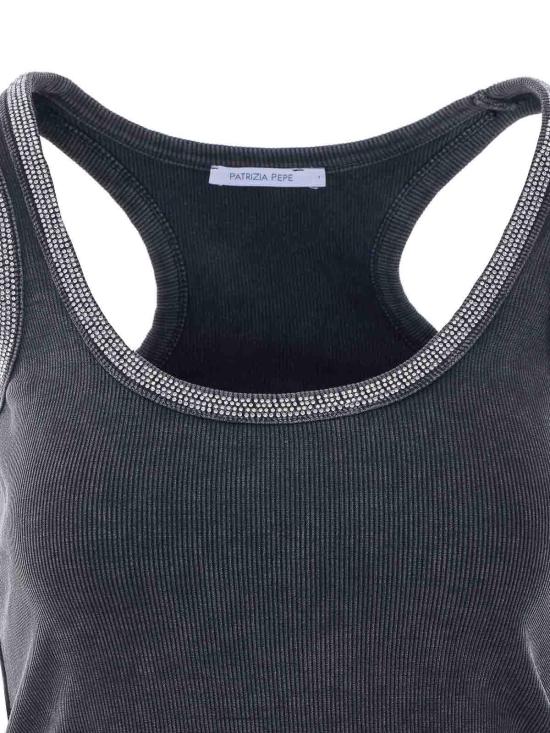 26SS 파트리지아페페 민소매 티셔츠 8M1787J373S763 Grey - PATRIZIA PEPE