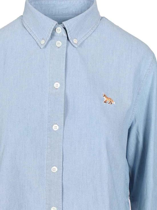 26SS 메종키츠네 셔츠 QW00402WC50060434 Light Blue - MAISON KITSUNE