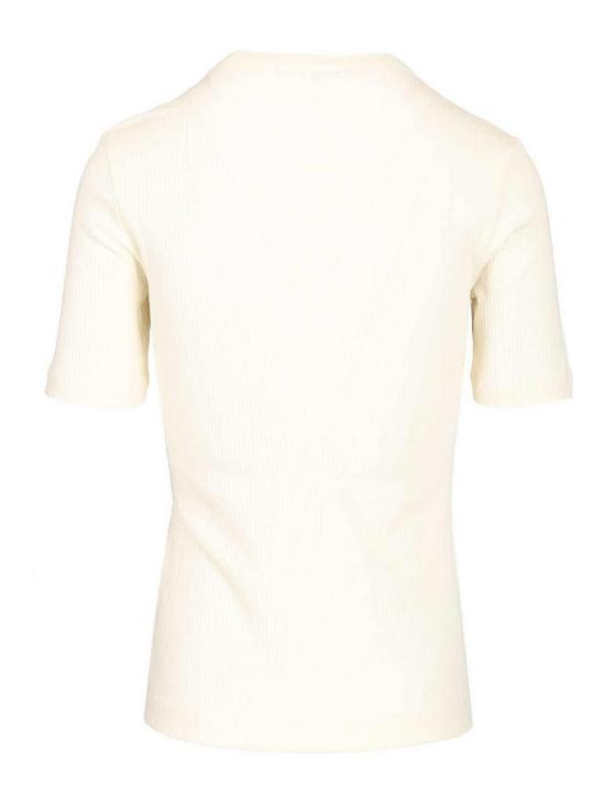 26SS 메종키츠네 베이비 폭스 리브드 피티드 반소매 티셔츠 OW00124KJ01340383 White - MAISON KITSUNE