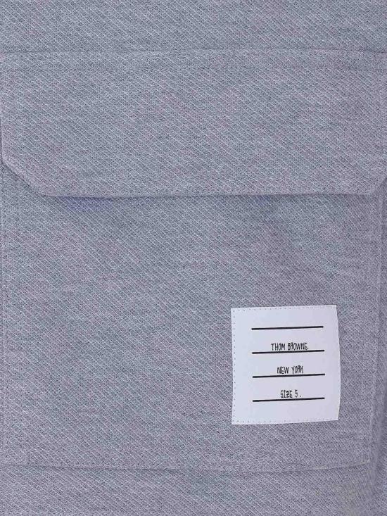 26SS 톰브라운 더블 페이스 테크 트윌 오버사이즈 암밴드 파카 MJT567AJ0250050 Grey - THOM BROWNE