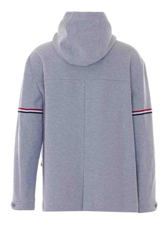 26SS 톰브라운 더블 페이스 테크 트윌 오버사이즈 암밴드 파카 MJT567AJ0250050 Grey - THOM BROWNE