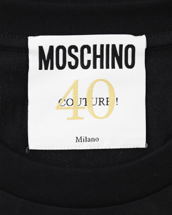 모스키노 반팔 티셔츠 0704 0441 1555 NERO - MOSCHINO