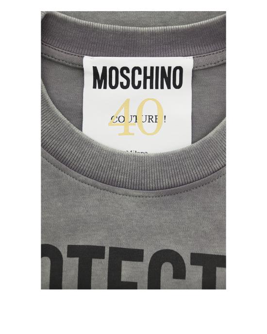  모스키노 반팔 티셔츠 0702 0442 1888 GRIGIO - MOSCHINO
