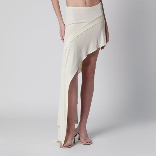 26SS 프란체스코 무라노 미디 스커트 SK435T04 300 WHITE