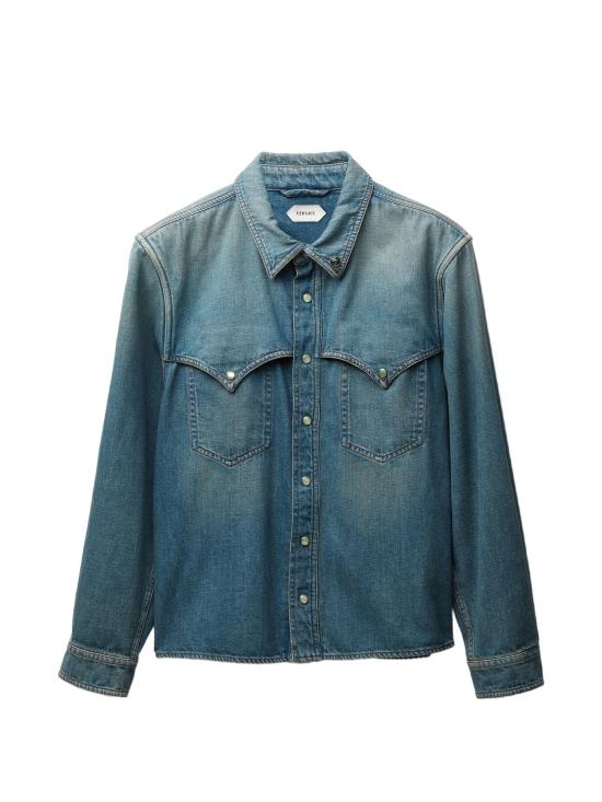 26SS 베르사체 데님 셔츠 10244791A17873 1DA40 BLUE