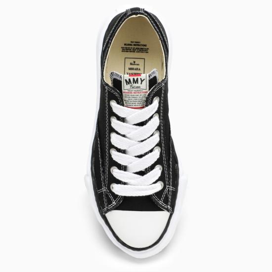 26SS 메종 미하라 야스히로 피터슨 OG 솔 캔버스 로우 A01FW702CO BLK BLACK - MAISON MIHARA YASUHIRO