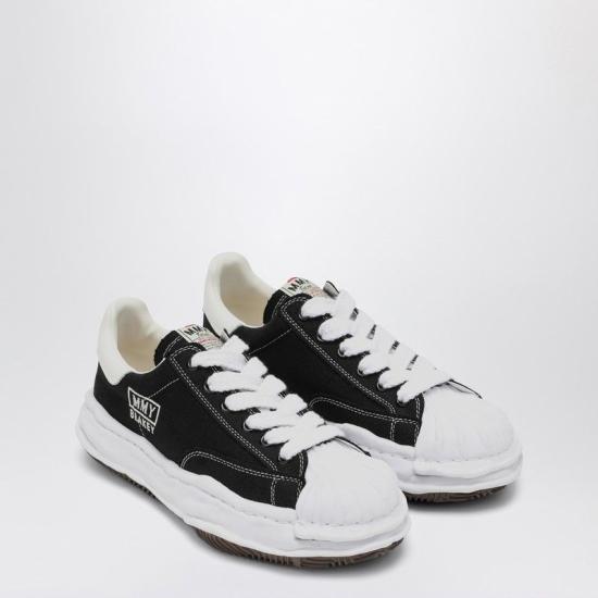 26SS 메종 미하라 야스히로 블레이키 OG 솔 캔버스 로우탑 스니커즈 A08FW735CO BLK BLACK