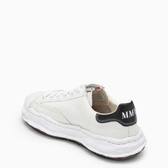 26SS 메종 미하라 야스히로 블레이키 OG 솔 캔버스 로우탑 스니커즈 A08FW735CO WHT WHITE - MAISON MIHARA YASUHIRO