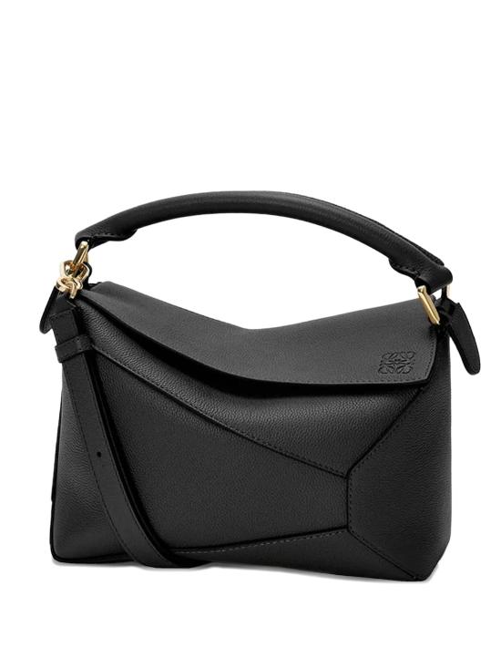26FW 로에베 소프트 그레인 카프스킨 스몰 퍼즐 엣지 백 A510P60XAWLE 1100 BLACK