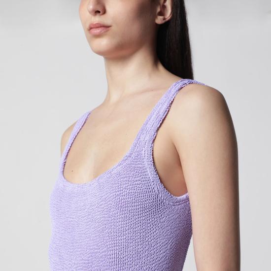 26SS 훈자 지 원피스 수영복 SQUARENY LI PURPLE - HUNZA G