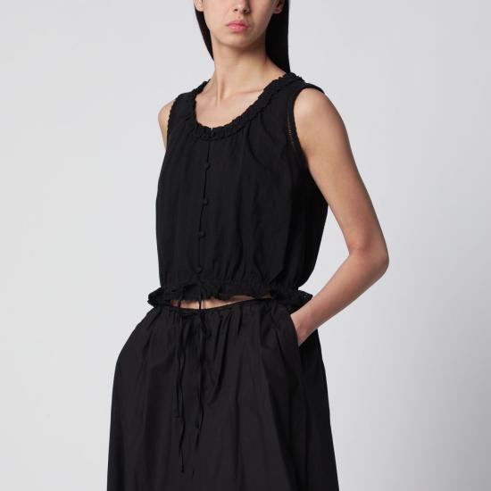 26SS 던스트 민소매 티셔츠 UDBL6B226CO BK BLACK