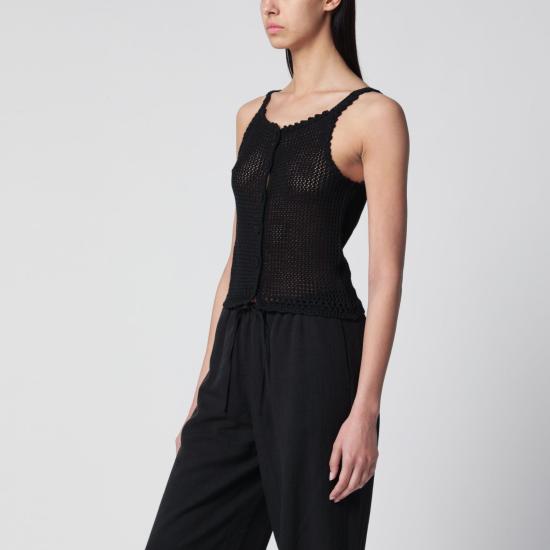 26SS 던스트 민소매 티셔츠 UDSW6B232LI BK BLACK