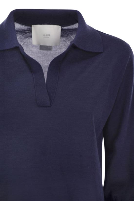 25SS 바니제 스웨터 V46058 BLU NAVY BLUNAVY BLUE - VANISÉ
