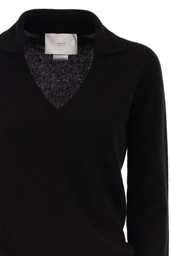 25FW 바니제 폴로 티셔츠 V54623 NERO BLACK - VANISÉ