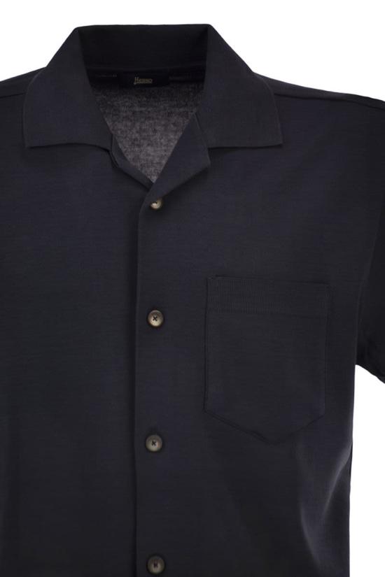 26SS 에르노 반팔 셔츠 CM000017U52059 9201 BLUE - HERNO