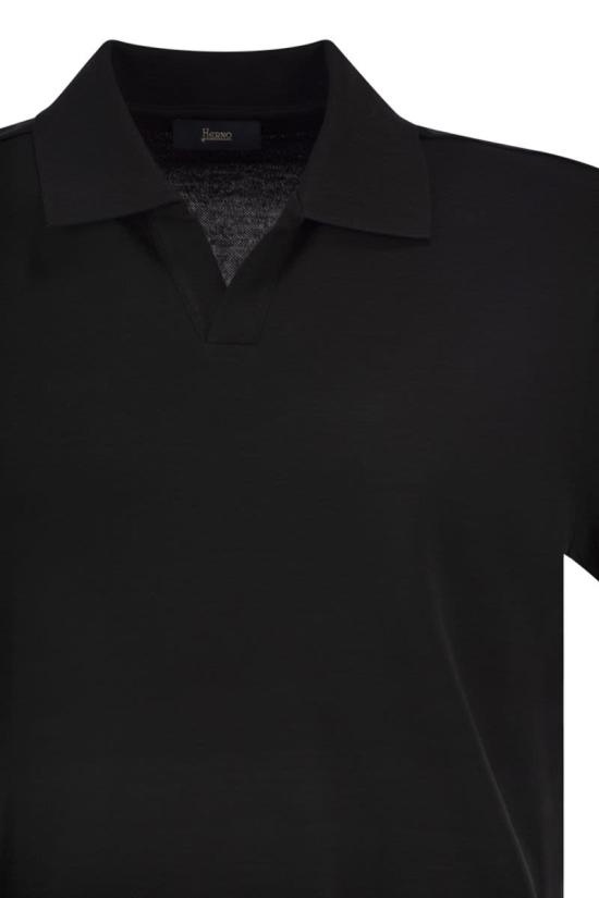 26SS 에르노 폴로 티셔츠 JV000004U52059 9300 BLACK - HERNO
