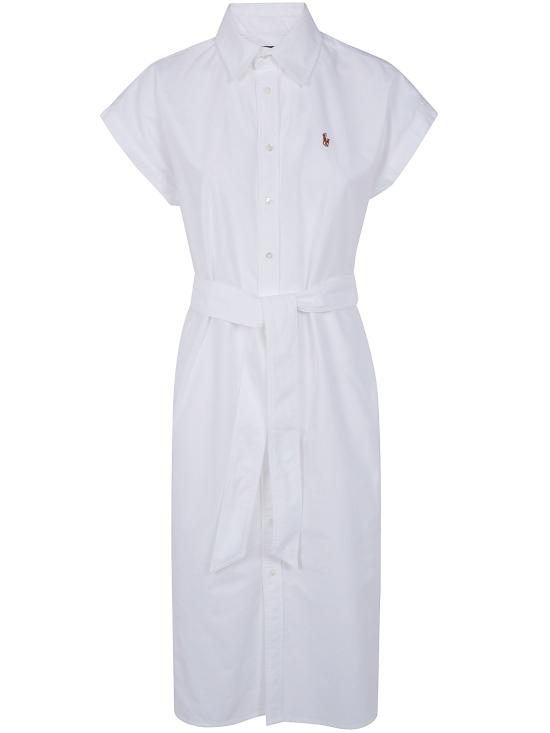 26SS 폴로 랄프로렌 롱 원피스 211A12907 002 WHITE