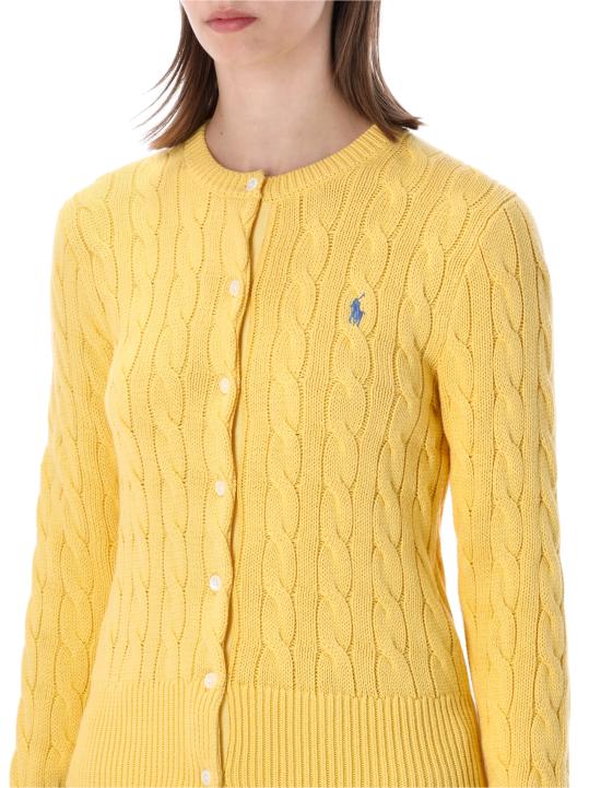 26SS 폴로 랄프로렌 폴로 자수 케이블 니트 가디건 211971868 507 BEACH YELLOW - POLO RALPH LAUREN