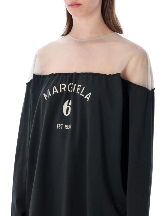 26SS MM6 메종마르지엘라 긴팔 티셔츠 S62GD0213M20108 900 BLACK - MM6 MAISON MARGIELA