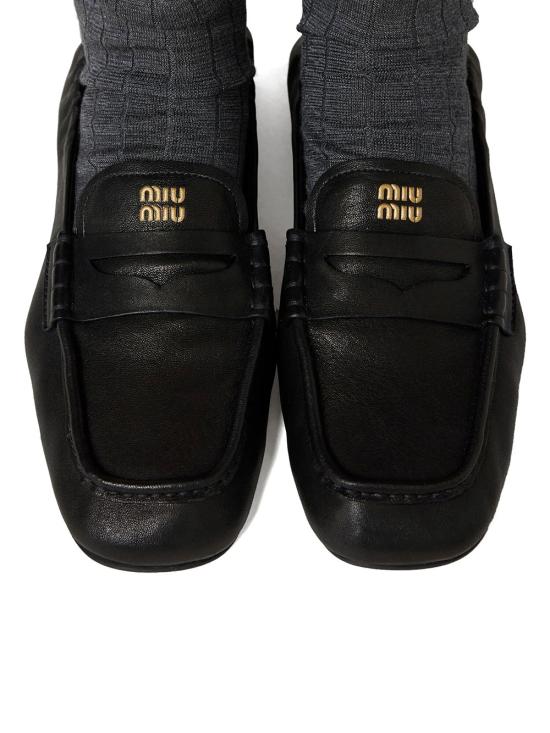 26FW 미우미우 로퍼 5D341EFD005EFX F0002 BLACK - MIU MIU