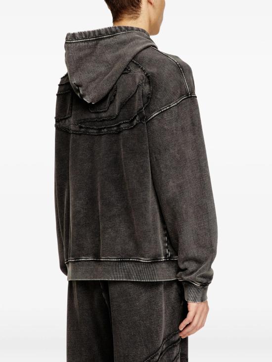26SS 디젤 s-boxt-hood-den 후드티셔츠 A19325 0KIBZ9XXA CHARCOAL - DIESEL
