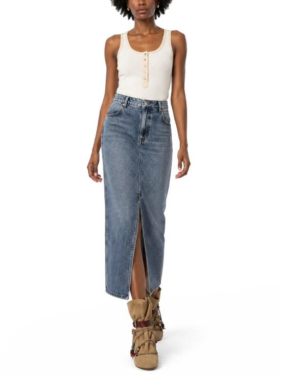  이자벨마랑 데님 스커트 JU0480FA B1H07I30LU BLUE - ISABEL MARANT