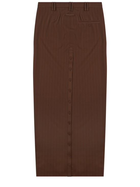26SS 장 폴 고티에 미디 스커트 SK025 W0546056 BROWN - JEAN PAUL GAULTIER