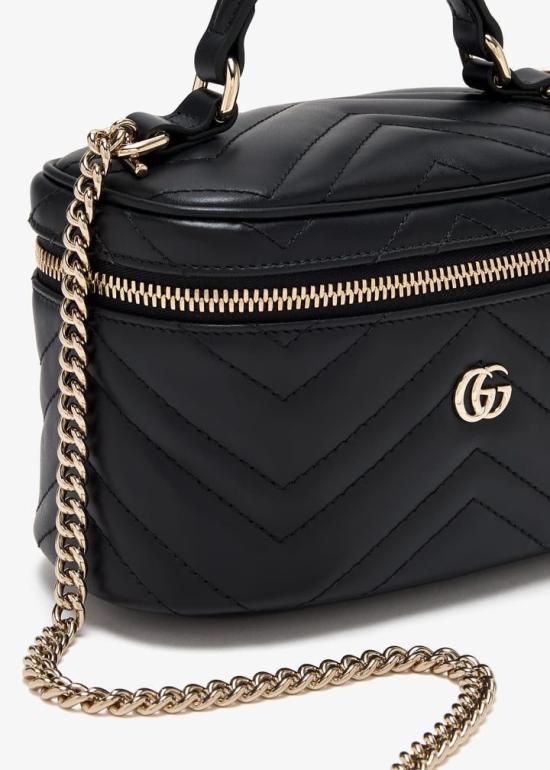 25FW 구찌 마몽 미니 배니티 백 837454AAET81000 black - GUCCI