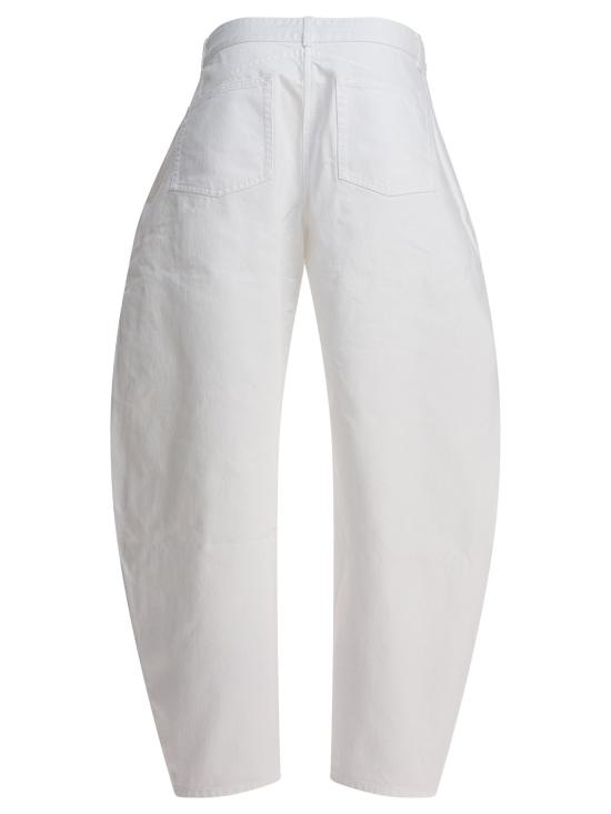 25FW 알라이아 스트레이트 팬츠 AA9P1215D002B000 WHITE - ALAIA
