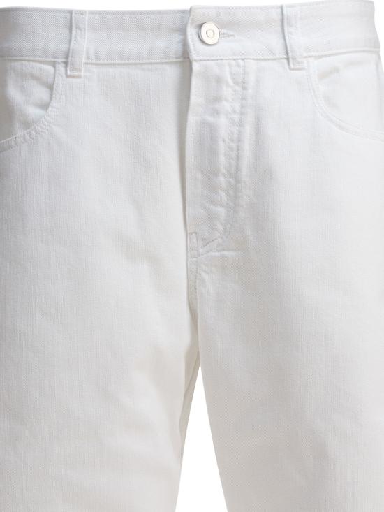 25FW 알라이아 스트레이트 팬츠 AA9P1215D002B000 WHITE - ALAIA