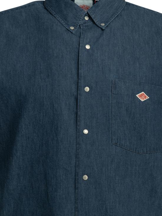 26SS 단톤 반팔 셔츠 DTB0337DUGLIGHTINDIGO BLUE - DANTON