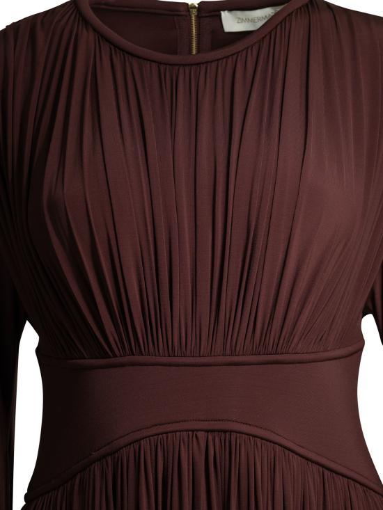26SS 짐머만 롱 원피스 8580DS261MAHO BORDEAUX - ZIMMERMANN