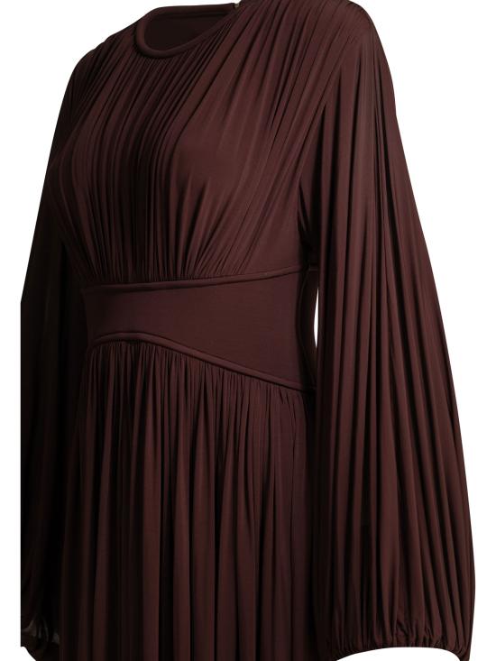 26SS 짐머만 롱 원피스 8580DS261MAHO BORDEAUX - ZIMMERMANN
