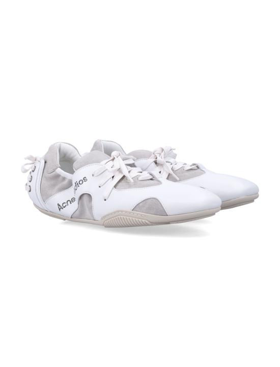 26SS 아크네 스튜디오 레더 레이스업 슈즈 BD0350ANC WHITE - ACNE STUDIOS